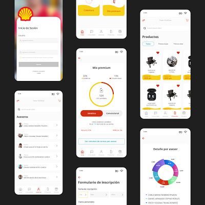 Shell Lubricants Supervisor Profile design ui user experience ux