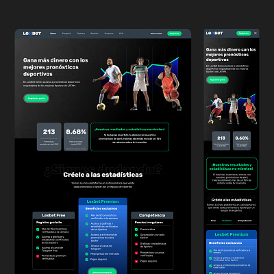 Lexbet: landing page for marketing campaign design ui user experience ux