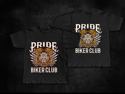 BIKER CLUB T-SHIRT DESIGN illustration product design t shirt design typography vector vintage design