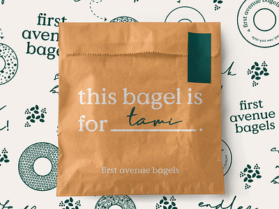 First Avenue Bagels bagel shop bagel shop brand identity bagel shop branding bagels bahamian designer bakery bakery bag design bakery bag mockup bakery branding brand identity branding design graphic design logo logo design mockups new york new york city bagels