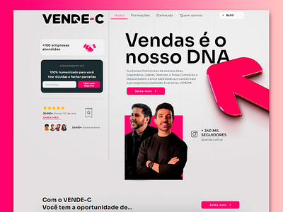 Website - Vende-c landing page site ui ux web webdesigner website