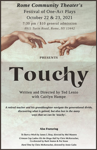 Touchy - Community Theater Play Poster