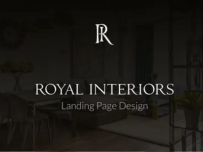Royal Interior landing page landing page ui ux website