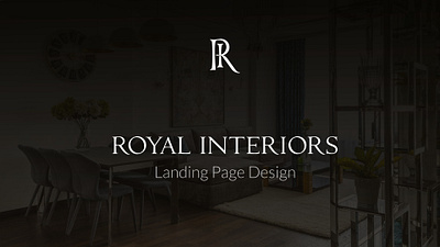 Royal Interior landing page landing page ui ux website