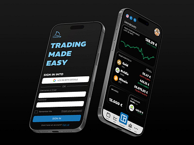 TradeFin - Trading App mobile app saas ui