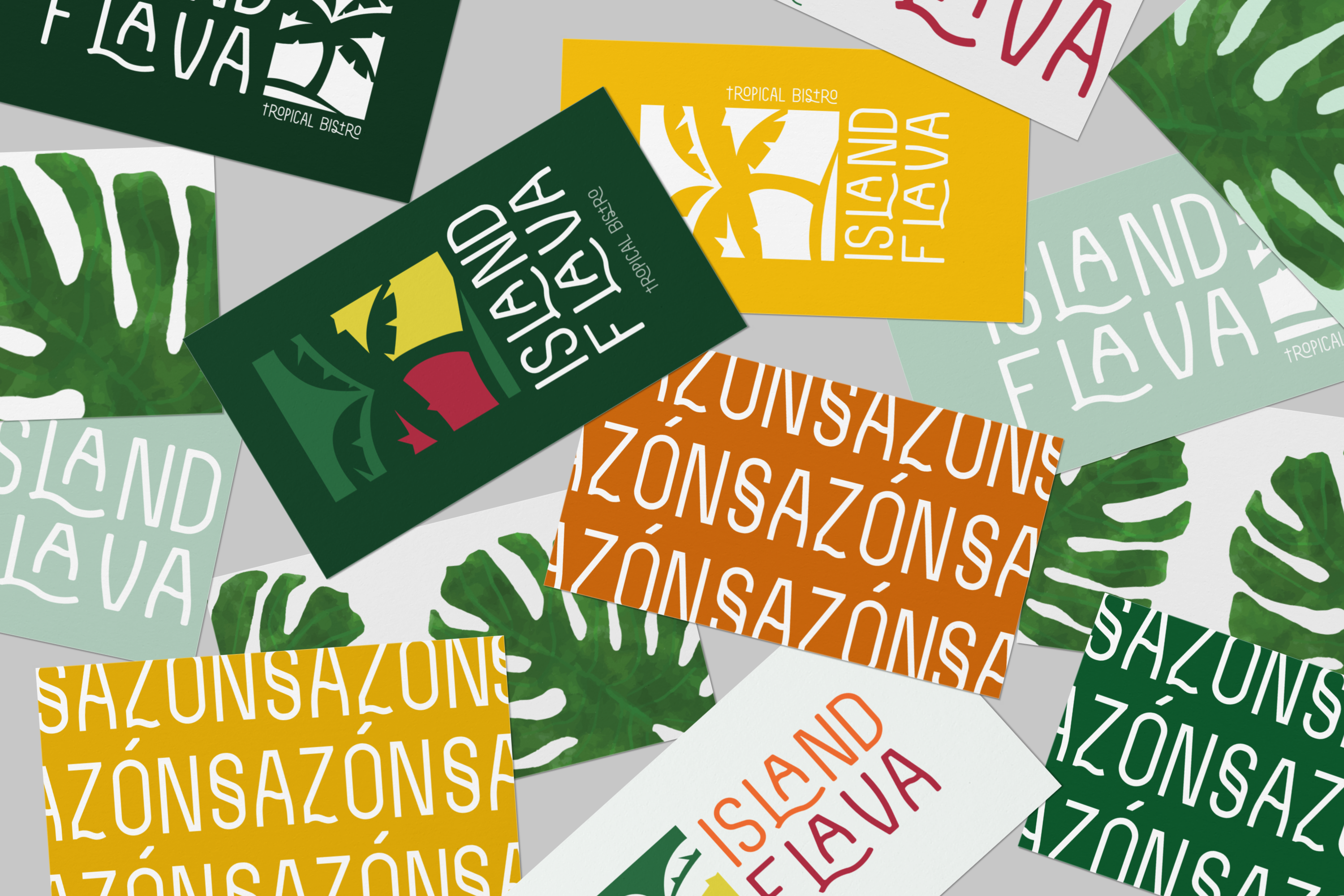 Island Flava - Tropical Bistro brand identity brand tone branding design graphic design identity logo logo design