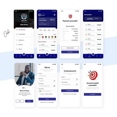 Mobile Fintech App app fintech mobile mobile app screen ui ui design