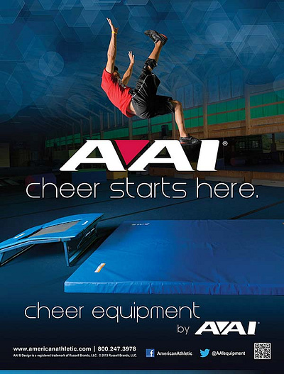 AAI Cheer Starts Here advertisment cheer