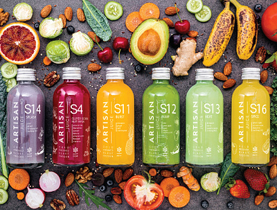 Artisan Juice - Sustainable Labels branding graphic design logo