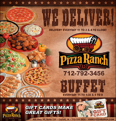 Pizza Ranch Ad advertisement