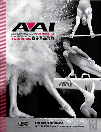 AAI Gymnastics Cover catalog cover gymnastics