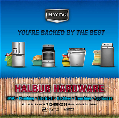 Halbur Hardware ad