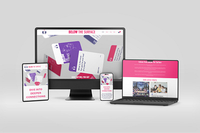 Below The Surface - Website Development branding graphic design logo ui