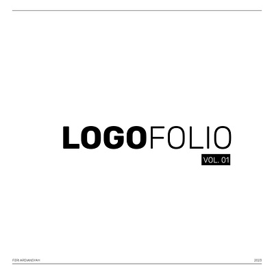 Logofolio Vol.01 illustrator layout logo logobranding logofolio logogram logotype portfolio typography