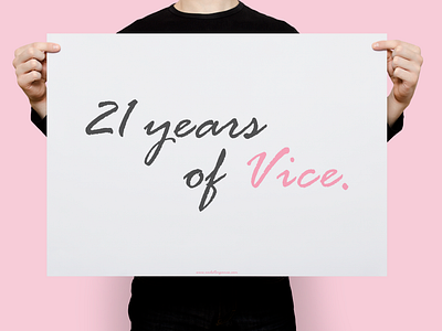 21 Years of Vice! | Typographical Poster font gaming graphic design graphics poster simple text type typography videogame