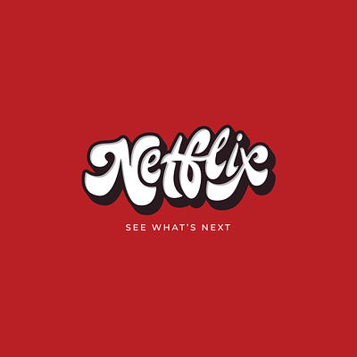 Redesign Netflix lettering concept logo layout lettering lettertype logobranding netfix type typedesign typography