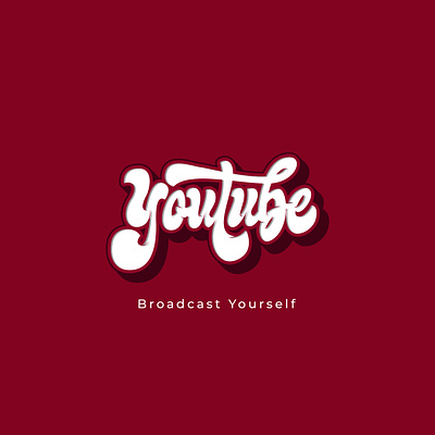 Youtube lettering concept layout lettering lettertype typedesign typography youtube