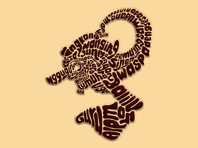Indonesian culture "Wayang Typography" culture indonesia typography wayang