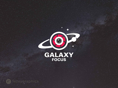 Galaxy + Focus combination logo. artwork branding combination combination logo earth focus galaxy graphic design logo logo design logo mark minimalist logo modern logo simple