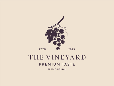 The Vineyard Logo Concept branding design graphic design logo vector