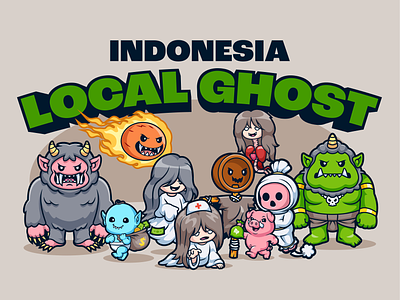 Happy Halloween👻🎃🕯️💰🪦 animals character cute death fire ghost halloween horror icon illustration indonesian ghost local ghost logo magic money monster nurse pumpkin scary spooky