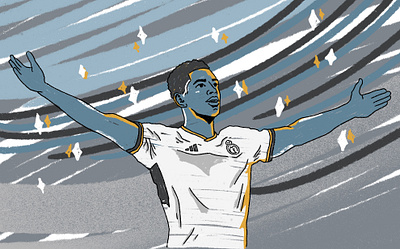 Vamos Jude digitalart graphic art graphic design illustration laliga realmadrid soccer
