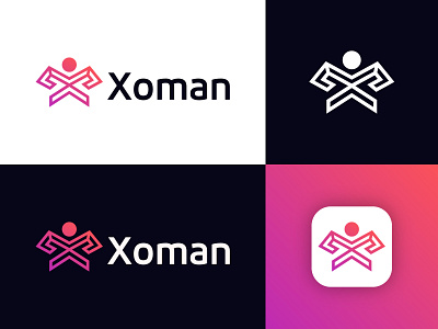 Letter X + Man Logo | Brand & Identity designs app icon brand identity branding design graphic design illustration innovation letter x logo logo logo design logodesign logodesigner logomark man logo design minimalist logo modern logo modern x logo modernlogo technology web3