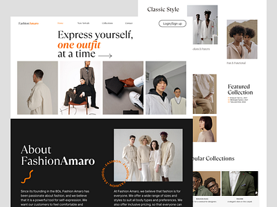 Fashion e-commerce landing page clothing design e commerce e commerce landing page fashion fashion website homepage interface landing page landing page design minimal online store shopify streetwear ui ui design web design website website design
