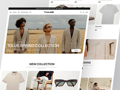Ecommerce Website: Fashion design e commerce ecommerce ecommerce design ecommerce website design landing page minimal ui ux web web design website