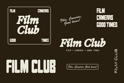 Film Club - Brand Identity brand design branding graphic design logo