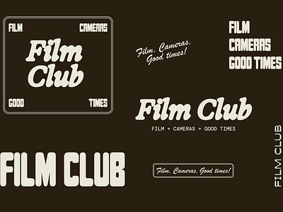 Film Club - Brand Identity brand design branding graphic design logo