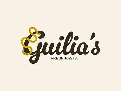 Guilia's Fresh Pasta Logo branding design foodlogo foodmarketing graphic design logo design typography