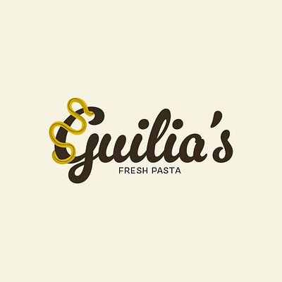 Guilia's Fresh Pasta Logo branding design foodlogo foodmarketing graphic design logo design typography