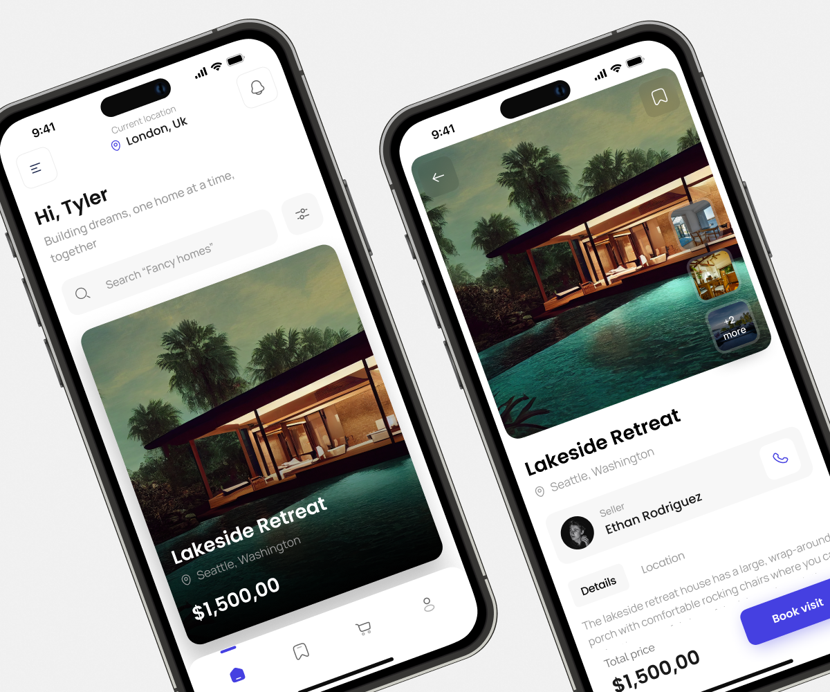 Real Estate App Ui Design: MockUs by Sahil Mondal (AlphaCrease ...