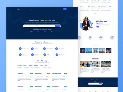 Landing Page UI for Job Seekers careeropportunities findyourjob jobfinder jobmatching jobsearch landingpagedesign ui uiuxdesign webdesign