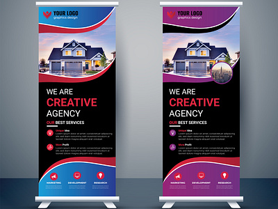 Real Estate Retractable Banner billboard billboard design building design creative design flyer graphic design pop up pull up banner real estate retractable banner retractable retractable banner roll up banner signage signage design template design