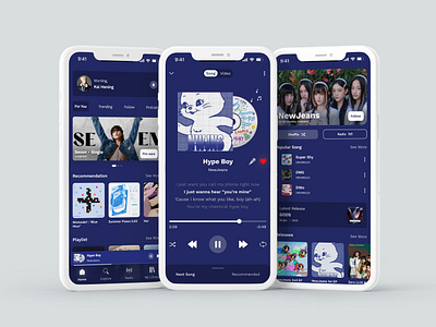 Koro Koro - Music App Player animation app dailyui figma graphic design karaoke app mobile motion graphics music music app music player ui uiux