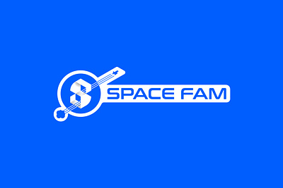 Space Fam - Logo Design educational letter s logo merch science and space space space portal space shuttle youtube channel