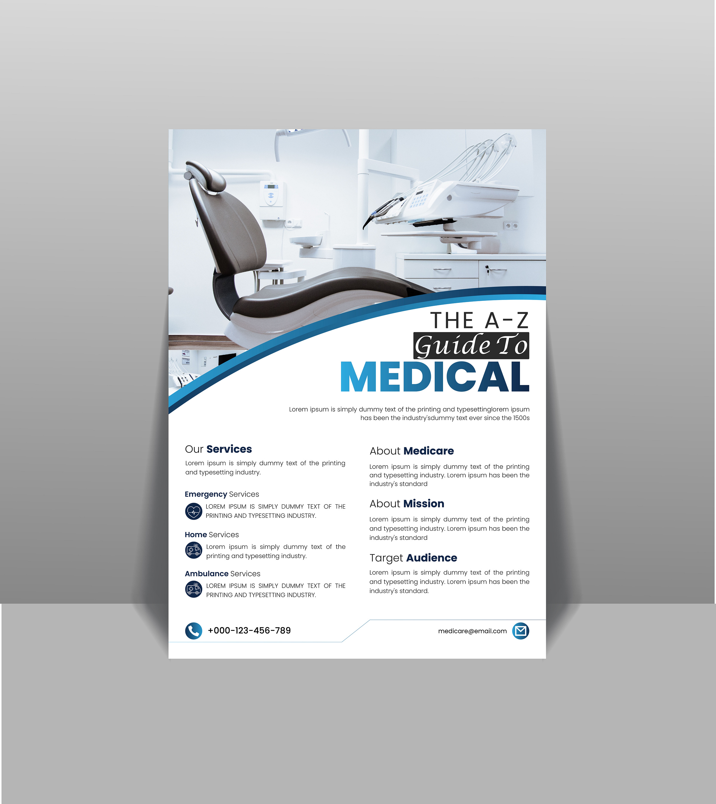 Modern medical services flyer design. by Jisan Uddin on Dribbble