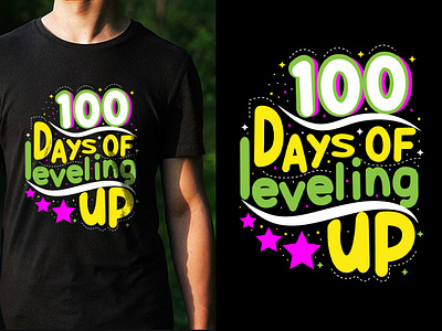 100 Days Achievement Classy T-Shirt Design 3d animation branding cool t shirt design custom shirts custom t shirts design custom t shirts graphic design logo merchandise motion graphics t shirt design logo t shirt design teamplate trendy t shirt tshirt tshirt designs typography t shirt ui ux vintage