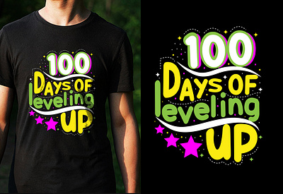 100 Days Achievement Classy T-Shirt Design 3d animation branding cool t shirt design custom shirts custom t shirts design custom t shirts graphic design logo merchandise motion graphics t shirt design logo t shirt design teamplate trendy t shirt tshirt tshirt designs typography t shirt ui ux vintage