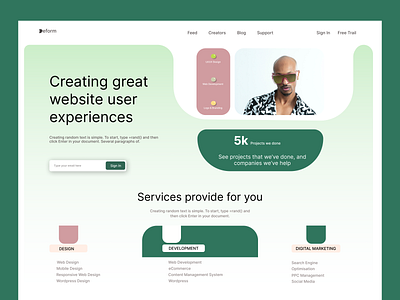 Modern Hero Section Minimal Design artist brand branding clean concept design figma flat interface minimal mockup modern responsive ui ui design uiux we design web