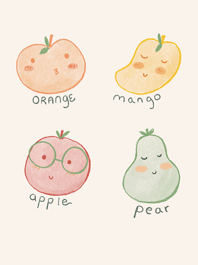Fruity Fruits illustration