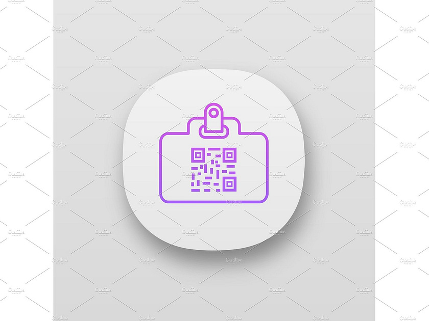 QR code identification card app icon by bsd studio on Dribbble