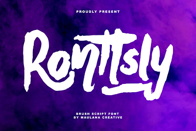 Ronttsly Brush Script Font branding brush font font fonts graphic design logo nostalgic