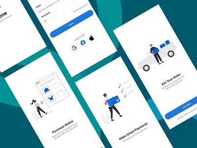 E-zone app design mobile app ui