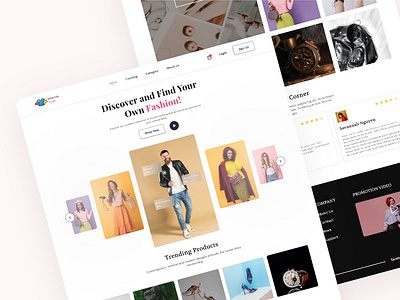 Fashion Clothes Website graphic design ui ui design website