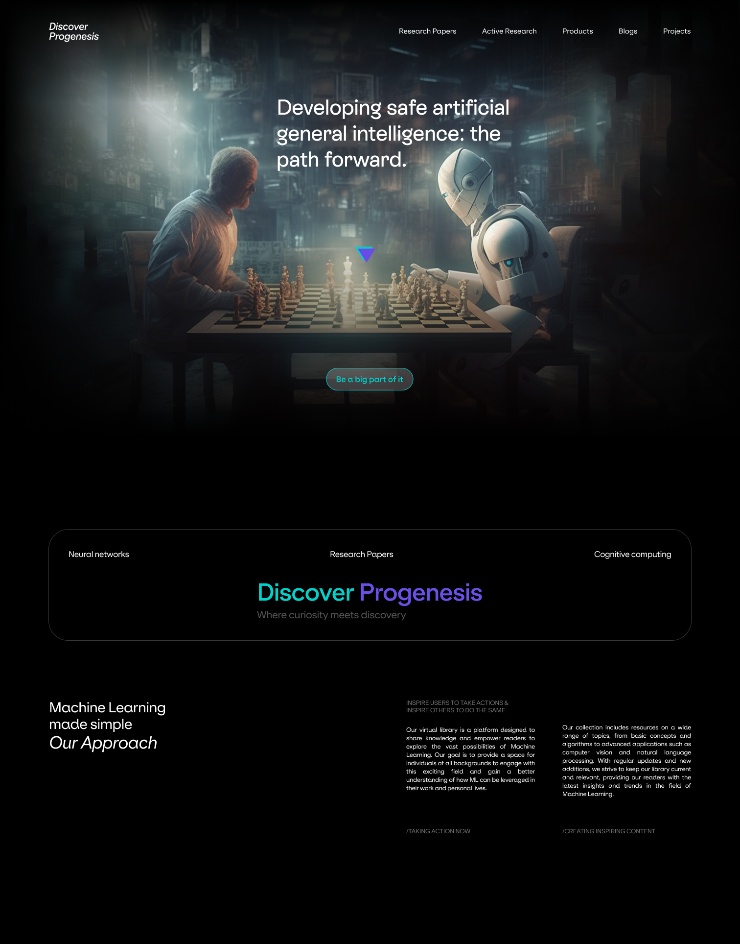 AI website ai artificial intelligence dark ui deep learning future machine learning website