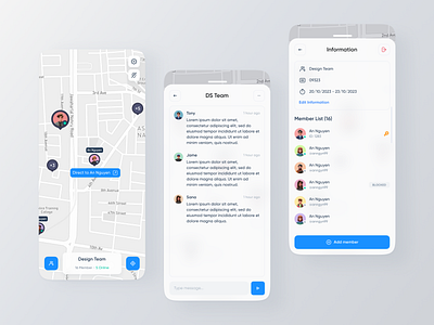 Mobile app / Location Sharing app connect friend design gps mobile share sharing ui ux