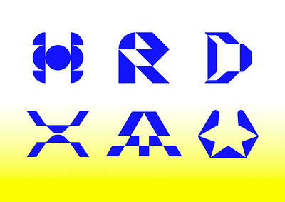 MONOGRAM - 2024 a branding d design graphic design h icon identity illustration logo marks r symbol u ui x